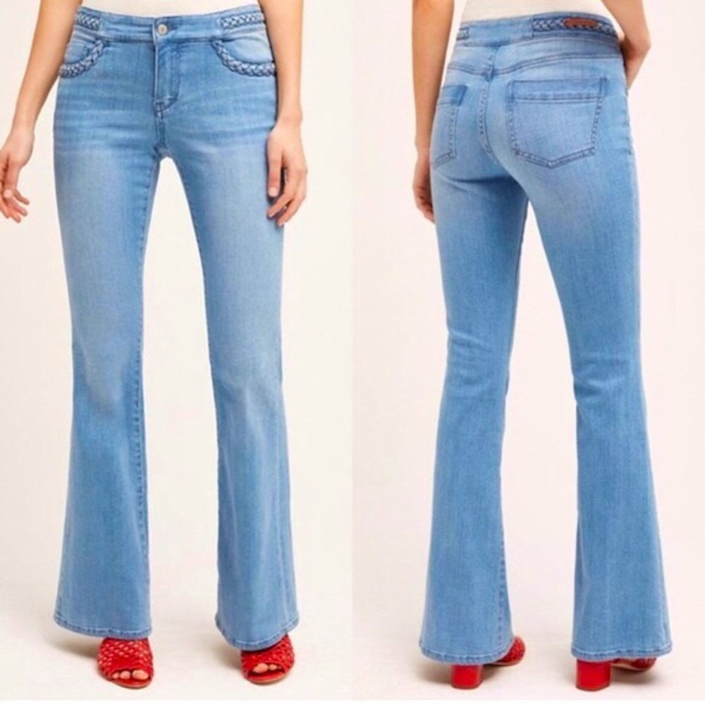 PILCRO AND THE LETTERPRESS Stet Wide Leg Jeans